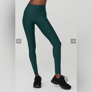 All Yoga High Waist Airlift Leggings Midnight Green Size Small